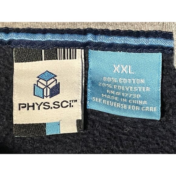 Phys Sci Brooklyn 87 hoodie sweater mens 2XL long sleeve blue - Picture 4 of 12